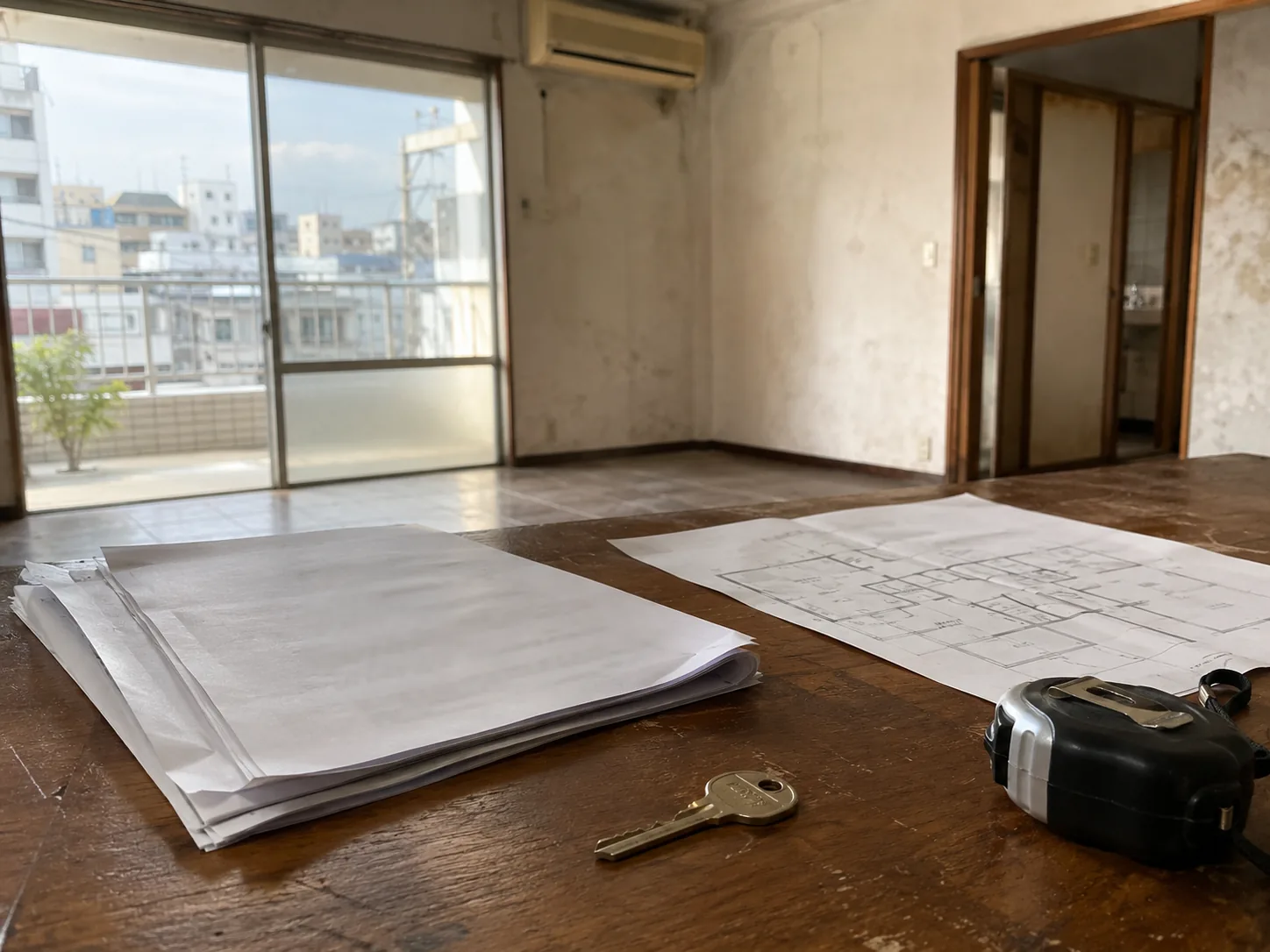 嘉手納町の訳あり物件を調査するための書類と鍵