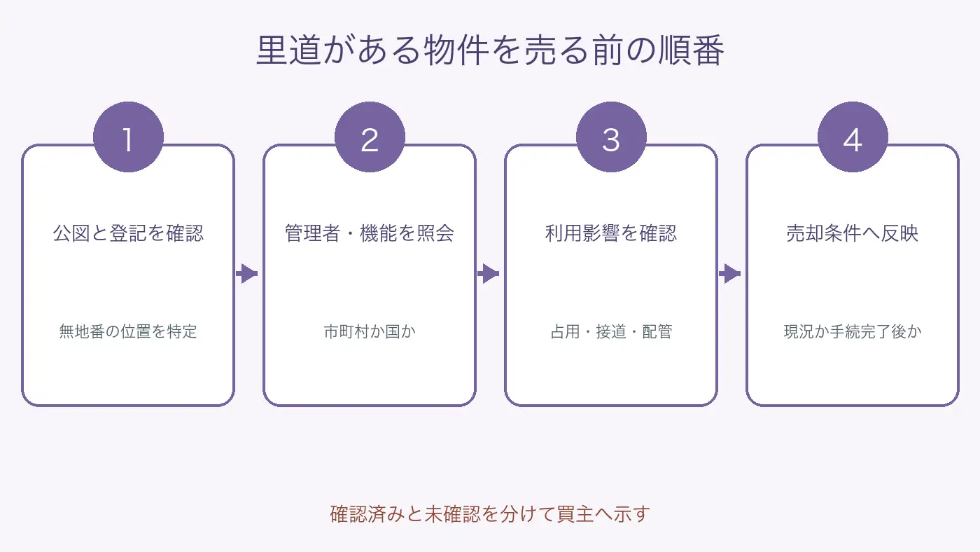 里道がある沖縄の物件で公図、管理者、機能、占用と建築影響、売却条件を確認する順番
