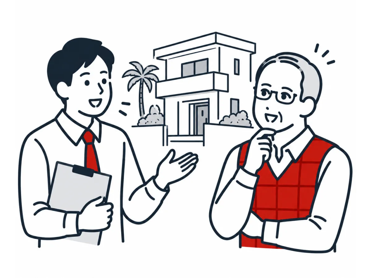 不動産の売却について担当者と相談